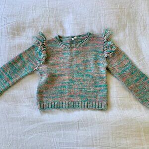 EGG sweater w/ cute fringe